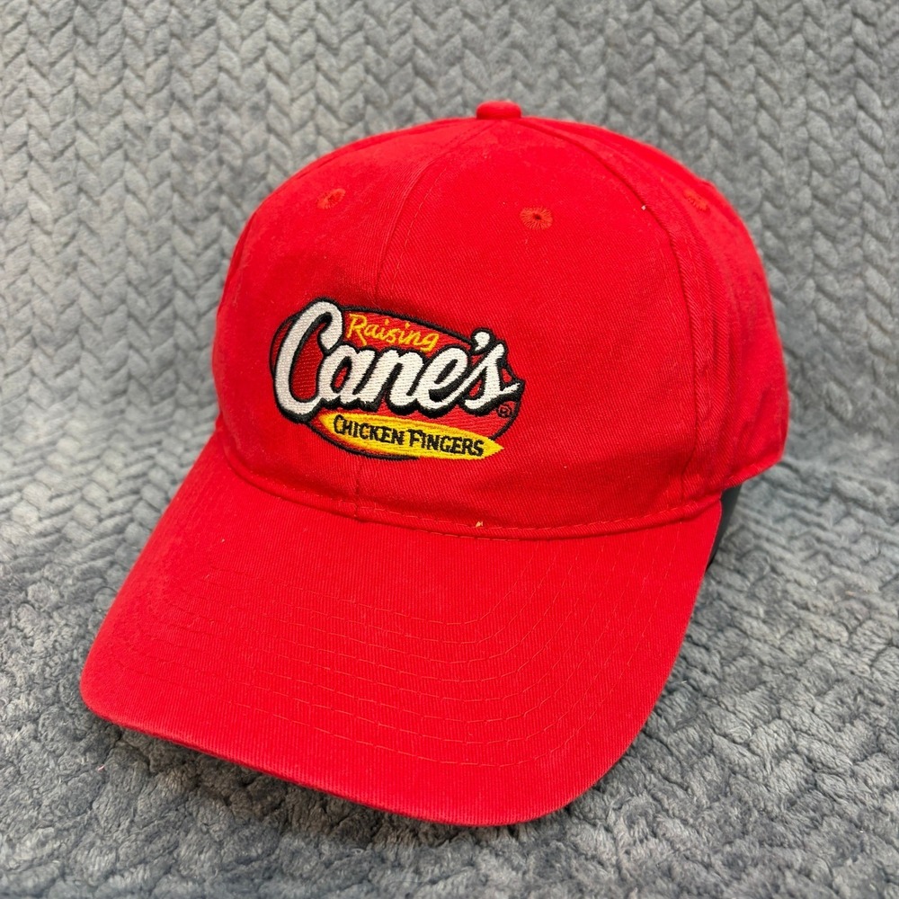Raising Cane's Chicken Fingers Red Baseball Hat One Love Adjustable Cap